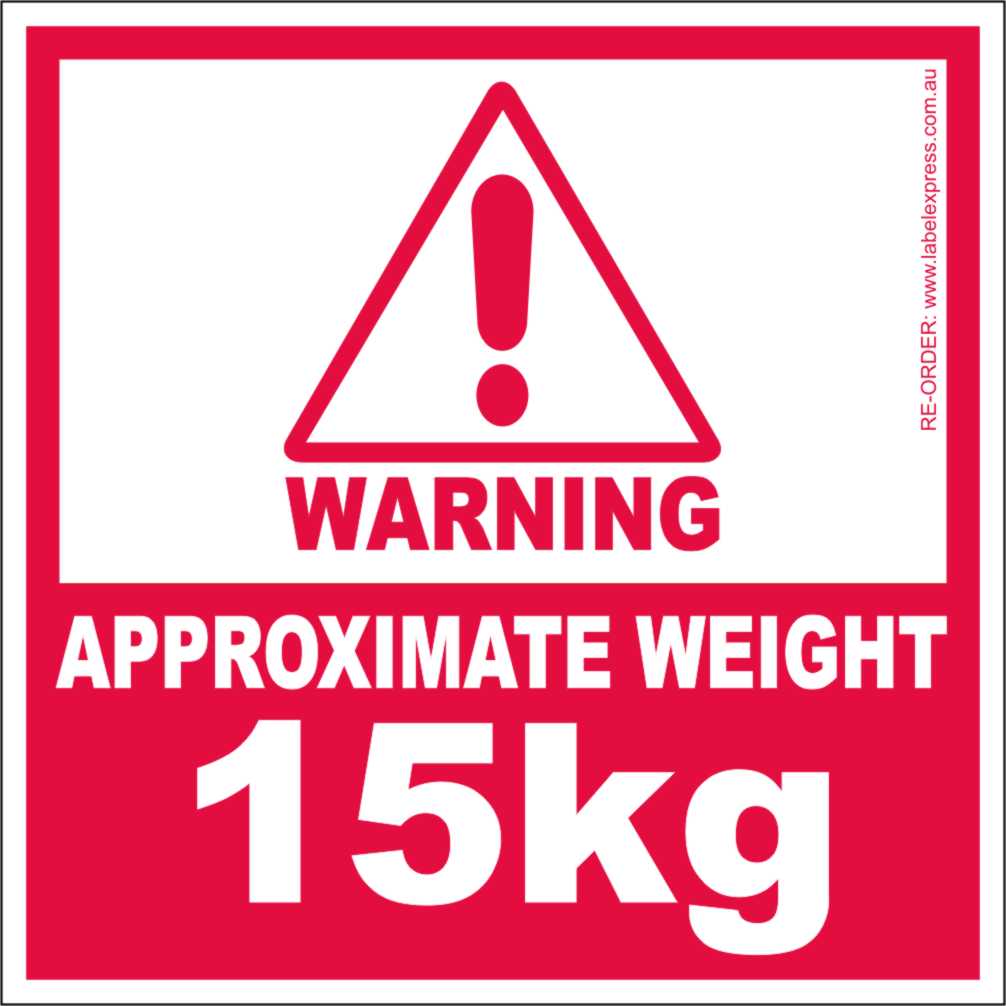 Approximate Weight 15kg