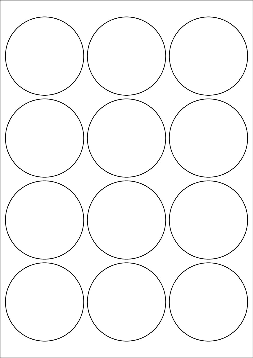 Round Sticker Labels 65mm Diameter | Labels On Sheets | Australia